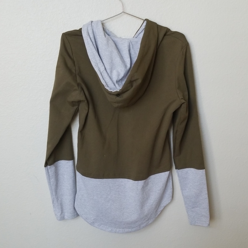 GENJUN  long sleeves hoodie sweatshirt - Picture 3 of 5